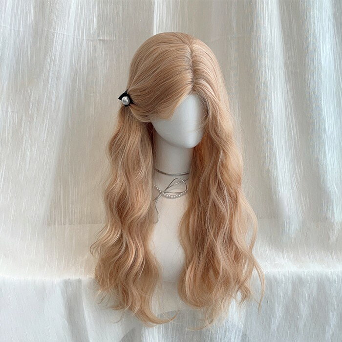 ウィッグ フルウィッグ 長髪 ゴールド ロング 巻き髪 ロングウィッグ ハロウィン 原宿風 かつら コスプレ 可愛い コスチューム 仮装 大人用 普段使い 文化...