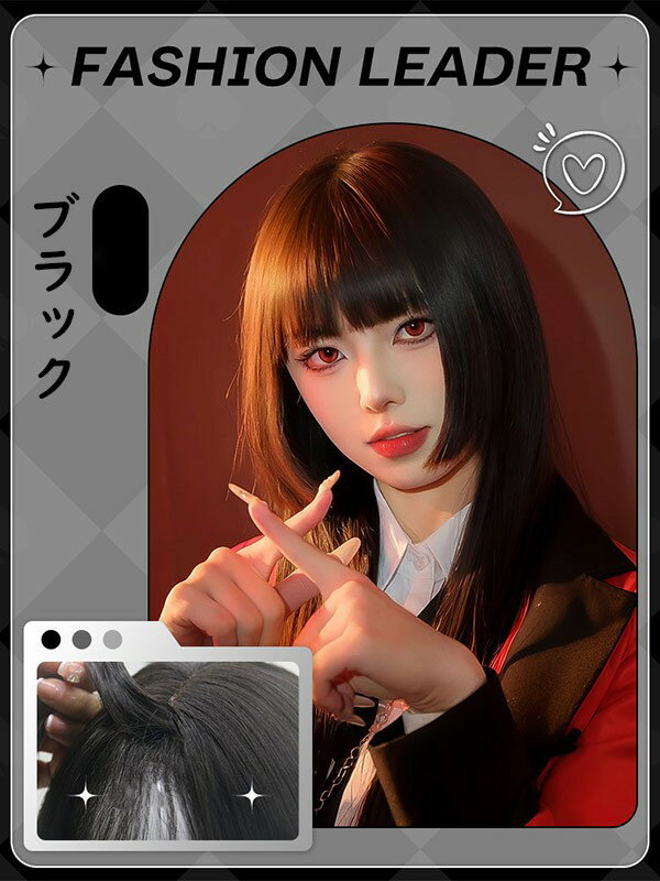 フルウィッグ 姫カット レディース ふんわり前髪 前髪あり 原宿風 かつら ぱっつん前髪 コスプレ 可愛い コスチューム 仮装 大人用 文化祭 イベント 学園祭 文化祭 学芸会 舞台 演劇 変装 ハロウィン 黒