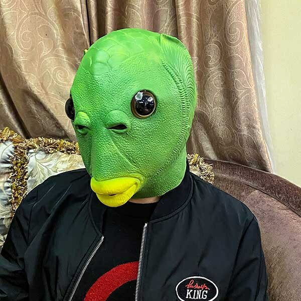 魚 マスク コスプレ ラバーマスク フルマスク 可愛い お面 仮装 余興 パーティグッズ ハロウィン コスプレ 動物 ロバ なりきり 面白い 被り物 ゲーム 宴会 忘年会 仮装 変装グローリーパーク glorypark-10006017 パーティードレス通販 GloryPark サンプル画像3