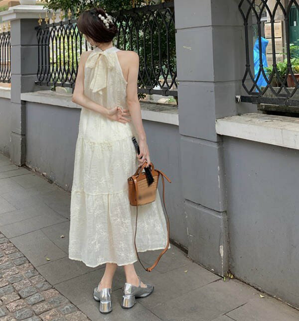 リゾートワンピース 大人可愛い 夏ワンピース リゾートワンピ ワンピース 白ワンピース ハワイ ハワイアン 沖縄 夏 ノースリーブ 結婚式 レディース サマー ロングワンピ 体型カバー 海外旅行 小柄 おしゃれ