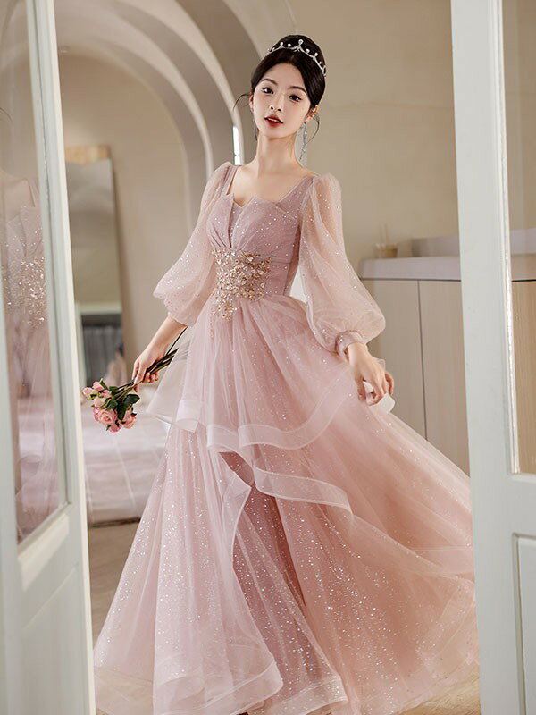 ドレス 大人 ピアノ 発表会 ロングドレス 小...の紹介画像2