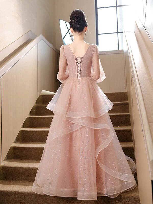 ドレス 大人 ピアノ 発表会 ロングドレス 小...の紹介画像3