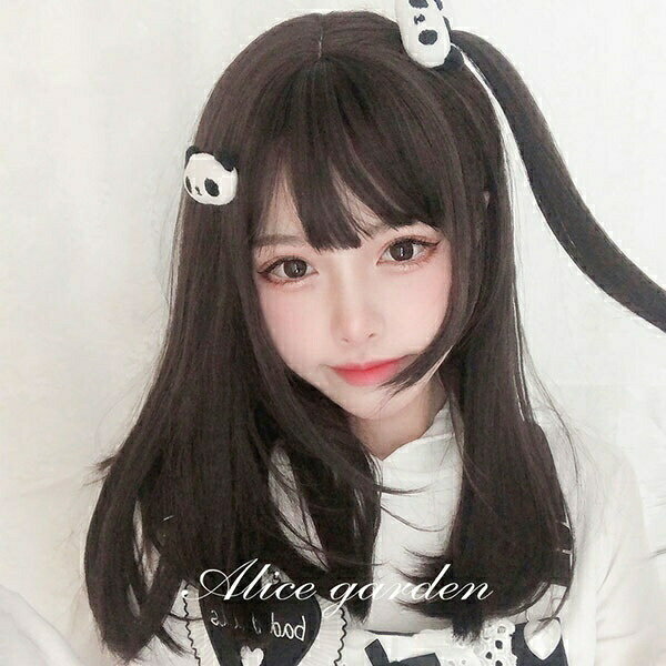 樂天商城 - ウィッグ フルウィッグ ブラウン レディース ロリータ ミモレ 前髪あり ナチュラル 原宿風 かつら ぱっつん前髪 茶髪 コスプレ 可愛い 耐熱ウィッグ コスチューム 仮装 大人用 普段使い 文化祭 イベント 学園祭グローリーパーク