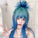 ウィッグ レディース グラデーション ストレート フルウィッグ ぱっつん前髪 前髪あり 可愛い かわいい 大人用 コスプレ ロリータ ゴスロリ コスチューム 原...