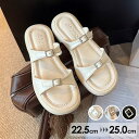 ぺたんこサンダル チャンキーヒール 太ヒール 安定感 サンダル ぺたんこ ぺったんこ お洒落なサンダル 歩きやすい レディース 夏 ベルト 靴 女性 大人 美脚 シューズ シンプル 大きいサイズ 黒
