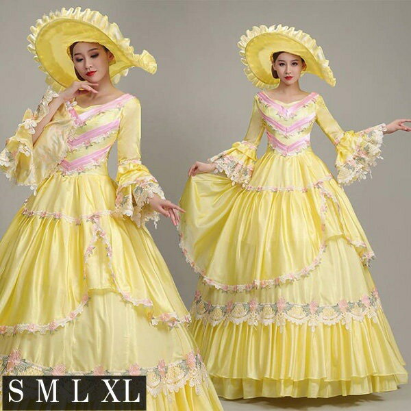 ロングドレス貴族ドレスお姫様ドレス...