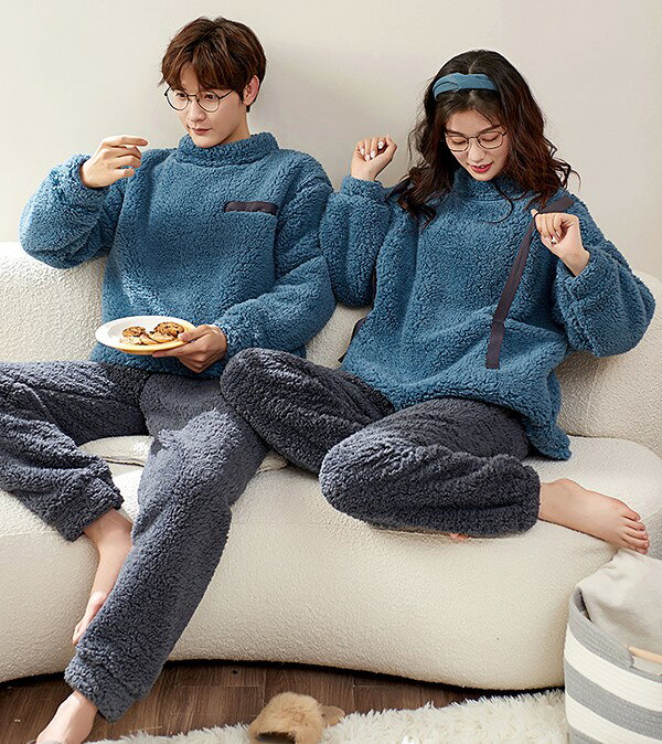 ペアパジャマ 冬 長袖 長パンツ 春 秋 2点セット ルームウェア メンズ パジャマ カップル 部屋着 韓国風 寝間着 ギフト プレゼント 大きいサイズ 可愛い 結婚祝い おしゃれ お揃いパジャマ ペア ゆったり 寝巻き シンプル
