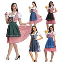 ビール祭り ミュンヘンのビール祭り服装 ワンピース オクトーバーフェスト ドイツ風 ヨーロッパ風 ステージ衣装 舞台服 変装 仮装 ハロウィン衣装 パーティー ...