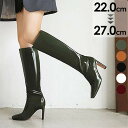 ロングブーツ ヒール9cm ブーツ 美脚 カジュアル レディース シューズ 靴 秋 冬 春 20代 30代 40代 ホワイト グリーン ブラウン ワインレッド ...