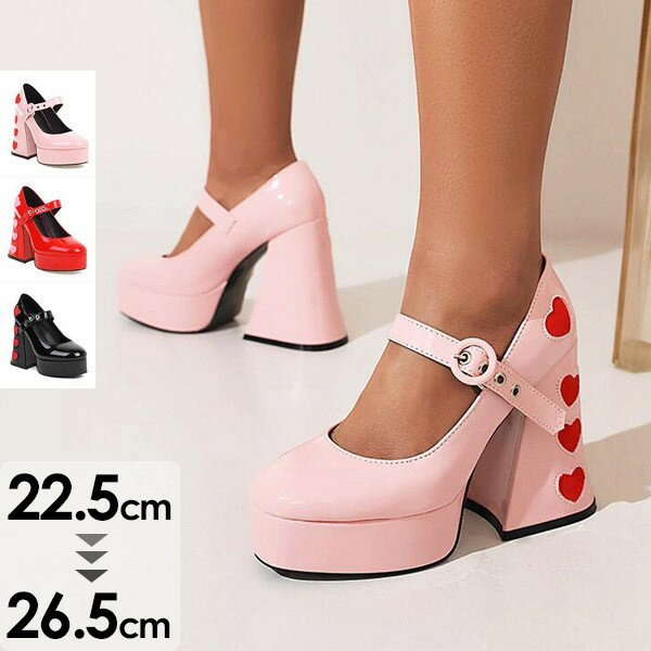 厚底パンプスロリータ靴姫様お嬢様超...