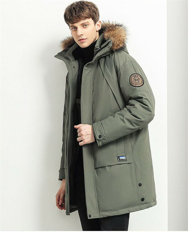 ダウンコート メンズ ロングコート 防寒 秋冬 ダウンジャケット フード取り外す可 暖かい 大きい おしゃれ 20代 30代 40代 黒 青 緑 M L XL 2XL 3XL