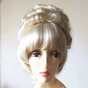 ウィッグ コスプレ レディース 舞台用 金髪 ブロンド アップスタイル 宮廷風 高温耐熱 ハロウィン 学園祭 パーティー イベント グローリーパーク
