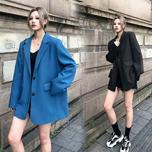 カジュアルスーツ 無地 ブルー 青 スーツジャケット おしゃれ クールビズ テーラードジャケット レディース オフィス フォーマルスーツ 通勤 二次会 春秋 XS/S/M/L/XL