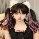 ウィッグ メッシュ レディース フルウィッグ ロング 巻き髪 ぱっつん前髪 前髪あり 可愛い かわいい 大人用 コスプレ ロリータ ゴスロリ コスチューム 原宿...