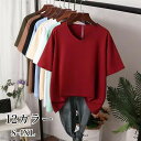 12カラー tシャツ レディース 半袖 カジュアル vネック おしゃれ シンプル 無地 トップス ファッション 女性用 肌着 重ね着 インナー ウェア アクセO...