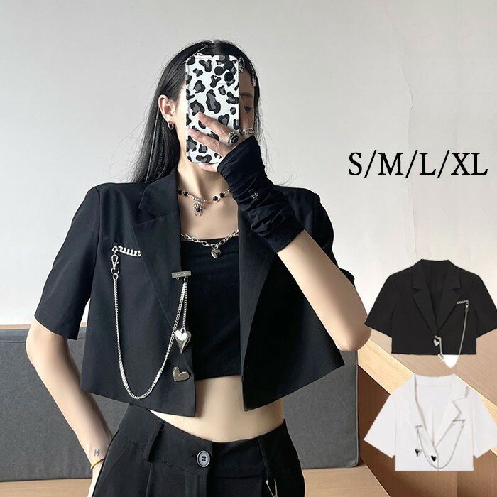 テーラードジャケット レディース コート へそ出し おしゃれ ショートブレザー 肌見せ トップス ins風 春 夏 秋物 秋服 カジュアル 短丈 ハイウエスト ...