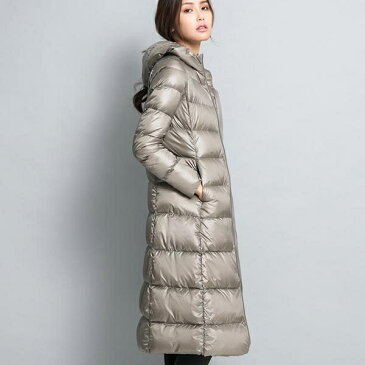 軽量 ダウンコートライトダウンコート ダウン90% アウター 秋冬 柔らかい ダブルファスナー 防寒 立体ステッチ 美シルエット軽い おしゃれ フード付き 良いダウンコート ロングダウンコート ダウンジャケット ライトダウン 冬物 カジュアル ワインレッド 黒 グレー 緑