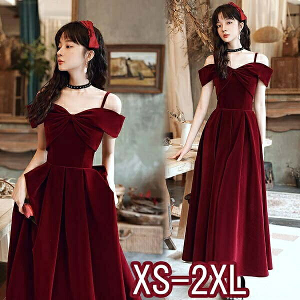 エレガント ドレス 大人 ピアノ 発表会 ロング丈 パーティー 演奏会 結婚式 ワンピース 大きいサイズ 成人式 同窓会 母親 袖あり お呼ばれ 20代 30代 XS/S/M/L/XL/2XL dw101zezex0グローリーパーク