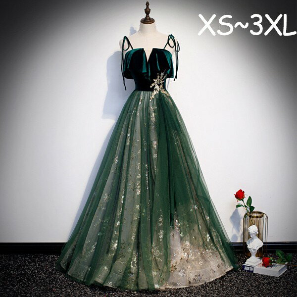 樂天商城 - レディースドレス 大人 ピアノ発表会 演奏会 ロング丈 結婚式 半袖　編み上げ ワンピース 二次会 女子会 成人式 おしゃれ 可愛いロングドレス 袖あり お呼ばれ 20代 30代グローリーパーク