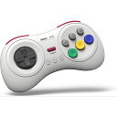 8Bitdo M30Bluetooth ゲーミングコントローラー 6ボタン メガドライブ風ゲームパッド ホワイト Raspberry Pi スイッチ macOS 送料無料