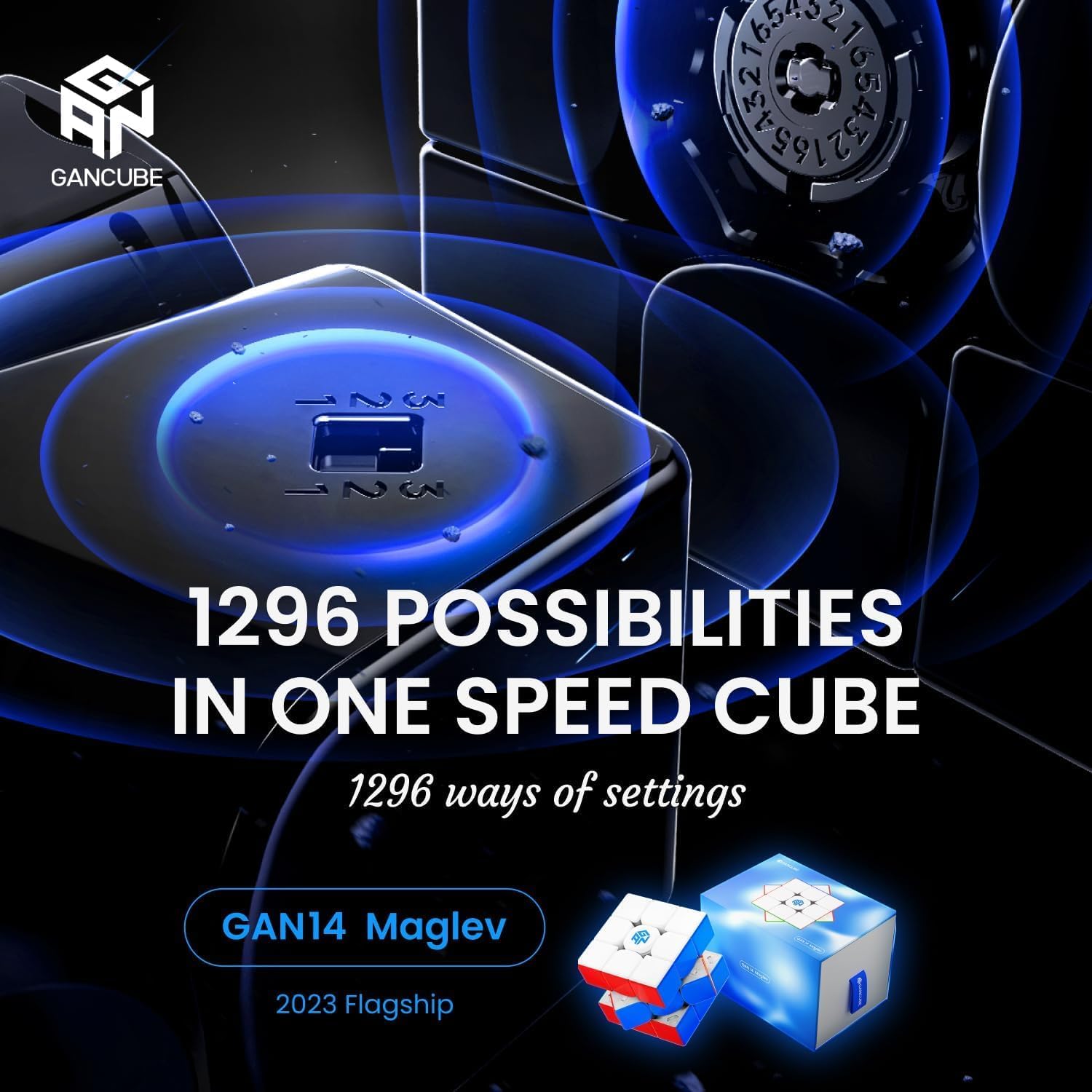 【マラソン限定ポイント2倍】 【日本語説明書付き】 GANCUBE GAN14 Maglev Frosted ルービックキューブ gancube スピードキューブ 競技用 3x3x3キューブ Stickerless おすすめ なめらか 【正規販売店】 送料無料 2