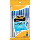 BIC ラウンド スティック グリップ エクストラ コンフォート ボールペン 中字 (1.2mm)、ブルー 8本(3)