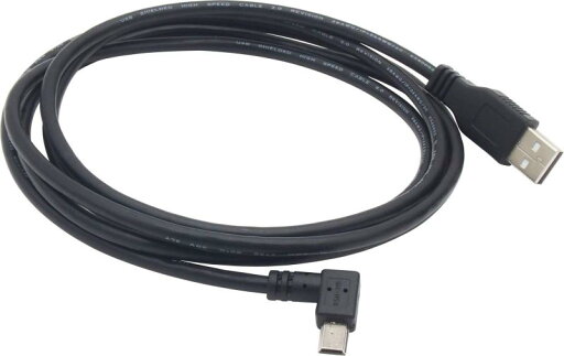 オファン miniUSBケーブル USB2.0 L字 miniUSB (オス) -ストレート USB-A (オス) miniB L字型C USBケーブル ブラック 約1.8m オファン miniUSBケーブル USB2.0 L字 miniUSB (オス) -ストレート USB-A (オス) miniB L字型C USBケーブル ブラック 約1.8m