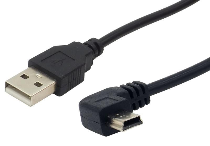 オファン miniUSBケーブル PS3用 コントローラー充電対応 L字 miniUSB オス - USB-A オス miniB L字型D PS3 データ通信不可 充電専用 約3.5m ブラック