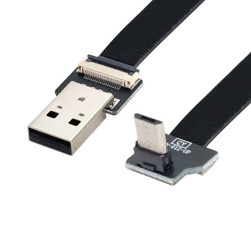 chenyang Micro USB フラットケーブル USB 2.0 オス - Micro USB オス リボン フレックス 延長ケーブル アダプター 0.2M chenyang Micro USB フラットケーブル USB 2.0 オス - Micro USB オス リボン フレックス 延長ケーブル アダプター 0.2M