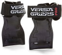 Versa Gripps PRO パワーグリップ 筋力トレーニング・リストラップ made in the USA (Black/黒, R/L:18.1-20.5...