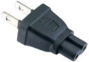 電源変換プラグ(メガネ型ACコード)/2Pin(オス)⇔2Pin(メス)(EP-W-2P)(2)