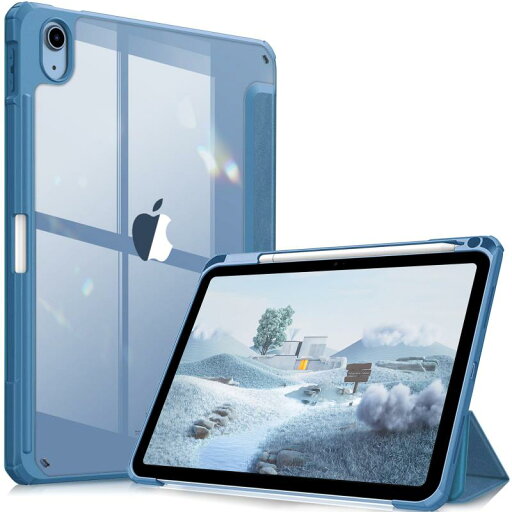 Fintie iPad 第11世代 (A16、2025) / 第10世代 (2022) ケース 11/10.9インチ 透明バックカバー Apple Pencil 収納可能 三つ折スタンド スリープ機能 軽量 薄型 傷つけ防止 PU合成レザー TPU Fintie iPad 第11世代 (A16、2025) / 第10世代 (2022) ケース 11/10.9インチ 透明バックカバー Apple Pencil 収納可能 三つ折スタンド スリープ機能 軽量 薄型 傷つけ防止 PU合成レザー TPU