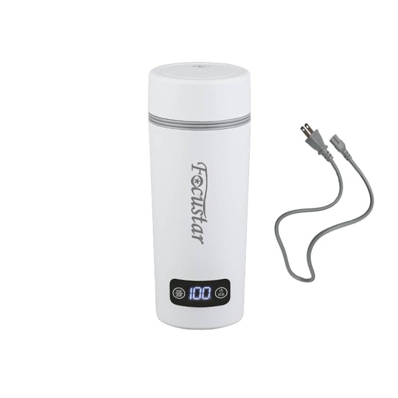 Focustar 電気ケトル ポータブル 小型 携帯用 350ML ポータブルケトル 300W ミニケトル 4段階温度調節 沸騰後自動OFF 空焚き防止 コンパクト トラベルケトル お手入れ簡単 旅行 キャンプ 車中泊に