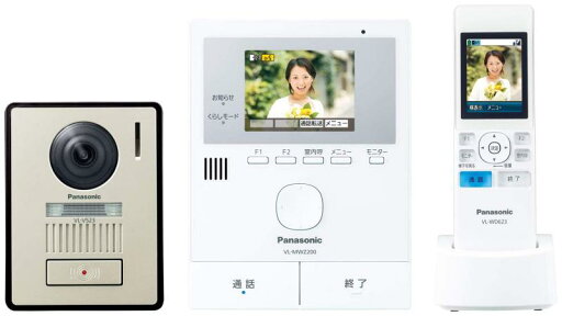 パナソニック ワイヤレスモニター付き テレビドアホン 30万画素 LEDライト搭載 どこでもドアホン VL-SWZ200KL パナソニック ワイヤレスモニター付き テレビドアホン 30万画素 LEDライト搭載 どこでもドアホン VL-SWZ200KL