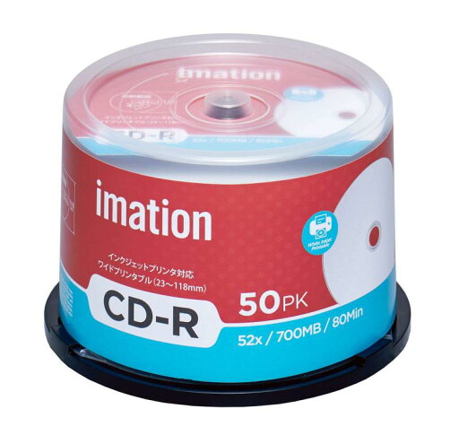 imation イメーション 1回記録用 CD-R IM001 (52倍速/50枚) imation イメーション 1回記録用 CD-R IM001 (52倍速/50枚)