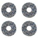 Ecovacs エコバックス 交換用モップ 4個入り 互換品 DEEBOT X1 TURBO / X1 OMNI / T10 OMNI / X2 OMNI / T20 OMNI対応
