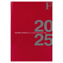 キョクトウ 手帳 2025年 2024年10月始まり FOBCOOP A5 マンスリー 濃赤 PBF48DR25