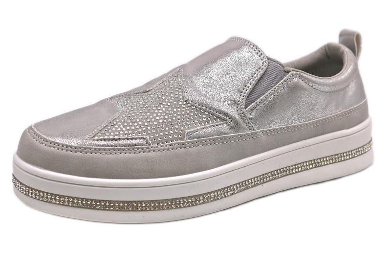 [ジュエルキャスケット] 星 スリッポン レディース ビジュー 軽量 スニーカー 可愛い 933340702