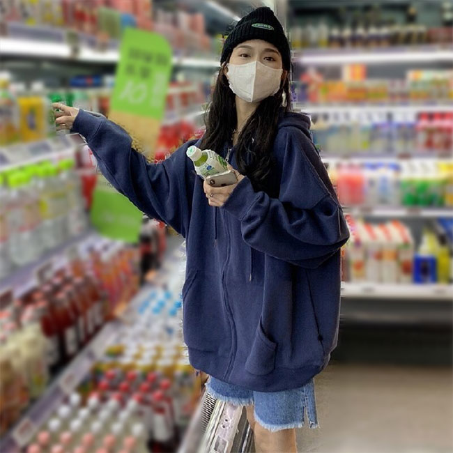 NAVY（ファッション） パーカー NAVY 裏毛ジップアップ