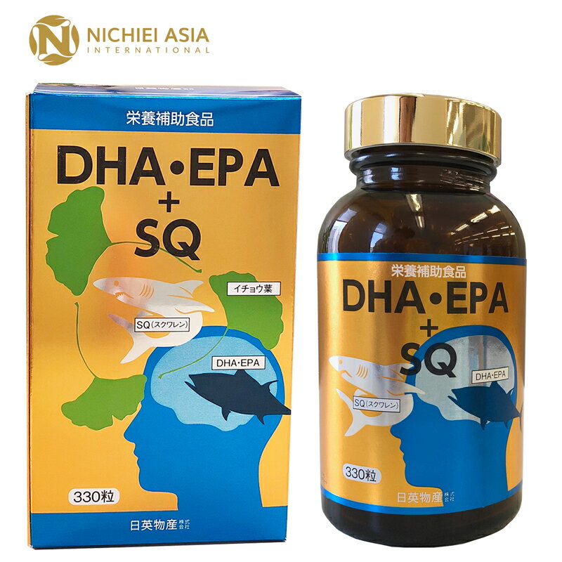 商品名 DHA.EPA+SQ 区分 健康食品 原材料名 深海鮫肝油精製油、EPA・DHA含有精製魚油、食用サフラワー油、イチョウ葉エキス末／ゼラチン、グリセリン、ミツロウ、グリセリン脂肪酸エステル 1本内容量 330粒（1粒重量450mg、1粒内容量300mg） 摂取目安量 1日4粒を目安に、水またはぬるま湯などでお召し上がりください。 アレルギー物質について 食物アレルギーのある方は原材料をお確かめの上、お召し上がりください。 栄養成分表示／4粒（1.8g）当たり エネルギー：12.74kcal、たんぱく質：0.45g、脂質：1.15g（n-3系脂肪酸：0.19mg）、炭水化物：0.14g、食塩相当量：0.003g、EPA・DHA含有精製魚油：440mg（EPA：101mg、DHA：50mg、DPA：13mg）、スクワレン：438mg、イチョウ葉エキス末：40mg 保存方法 高温多湿・直射日光を避けて、涼しい場所で保存してください。 製造 日本 賞味期限 製造より2年 メーカー(製造) 日英物産(株)〒564-0062　大阪府吹田市垂水町3-34-15 広告文責 日英物産(株)〒564-0062　大阪府吹田市垂水町3-34-15 JAN:4571246760844JAN:4571246760844