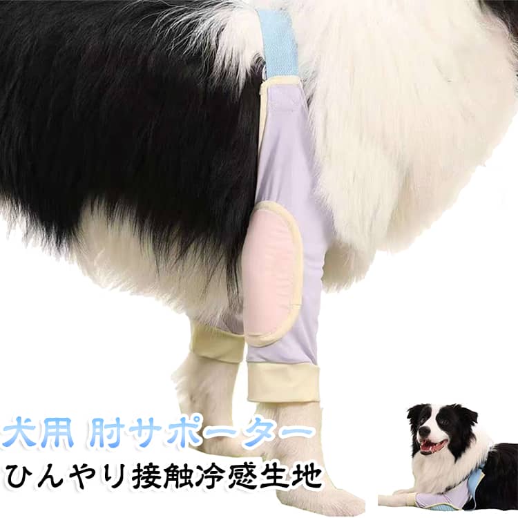 犬用 犬 肘サポーター 肘当て 犬 接触冷感 肘 サポーター 関節プロテクター フィッ...