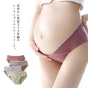 送料無料 マタニティショーツ 3枚セット ショーツ シームレス ローライズ レディス マタニティパンツ 妊婦用ショーツ 下着 インナー アンダーウエア インナー...