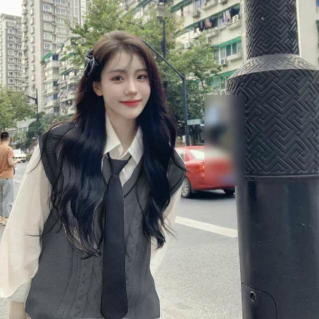 制服4点セット スクール 高校制服 春秋冬 ニットベスト 学生服 女の子 スーツ コスプレ 卒業式 入学式 JK制服 上下セット セットアップ 韓国 スクールシャツ プリーツスカート ネクタイ 送料無料