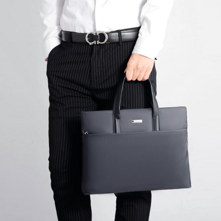 ビジネスバッグ ブリーフケース メンズ トート 大容量 カジュアル 高強度ナイロン 撥水加工 ノートPC パソコンバッグ 手提げバッグ A4 通勤 鞄 かばん カバン 出張 多機能 機能的 シンプル 人気 おしゃれ プレゼント