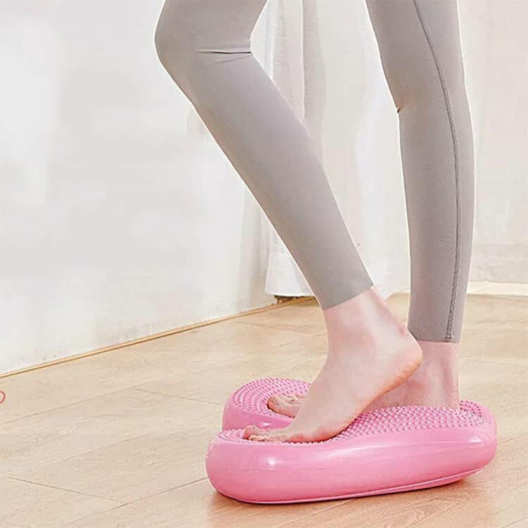 ダイエット 有酸素運動 座ったまま 静音 【空気入れ付き】ステッパー 器具 エアーステッパー 足踏み エアステッパー ステップ 台 クッション ステッパー バランスディスク チュー 【空気入れ付き】ステッパー 自宅 室内 運動 2