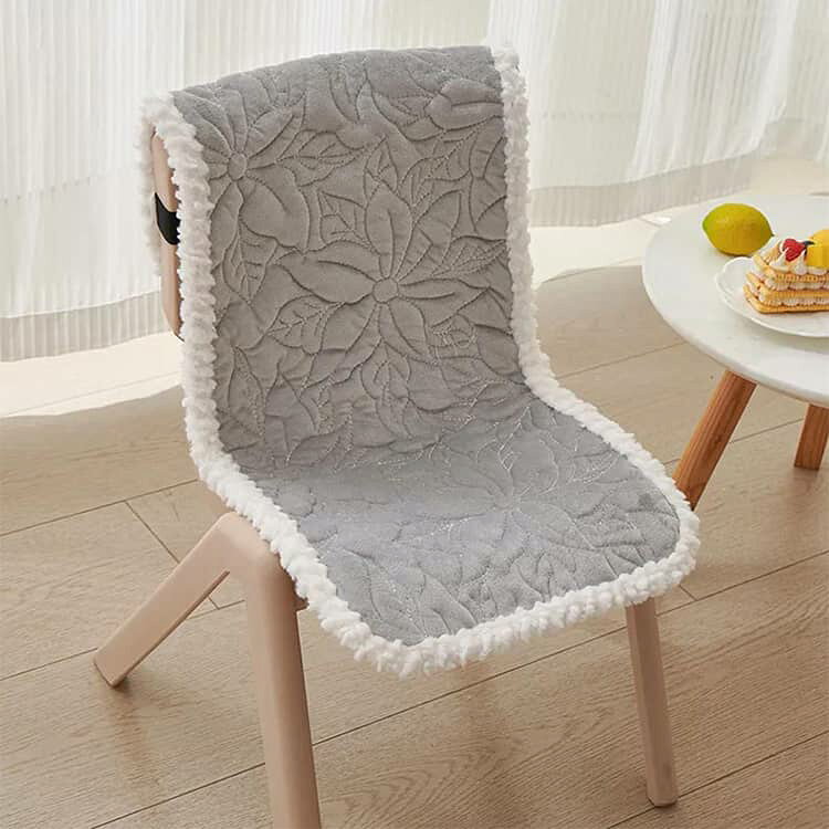 椅子カバー チェアカバー 30*70cm/40*85cm 座椅子カバー 取り付け簡単 洗濯機OK シートカバー ダイニングチェアカバー ひも付き かけるだけ 背もたれ おしゃれ チェアカバー ふわふわ 洗える 洗濯可 フランネル インテリア 滑り止め オフィス [2]