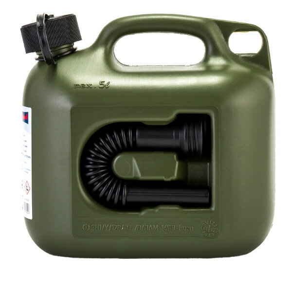 燃料タンク ヒューナースドルフ Hunersdorff ポリタンク フューエルカンプロ 5L ウォータータンク 800200 オリーブ Olive FUEL CAN PRO 燃料 灯油 タンク 夏休み