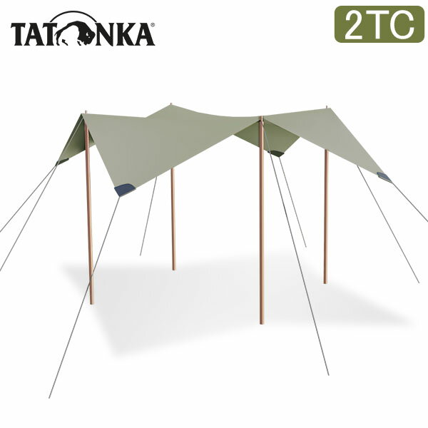 タトンカ Tatonka タープ Tarp 2 TC 285×300cm ポリコットン 撥水 遮光 2466 サンドベージュ Sand Beige 321 キャンプ アウトドア テント glv15