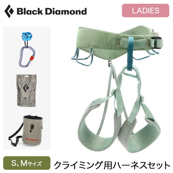 ブラックダイアモンド Black Diamond ハーネス クライミング クライミング用ハーネスセット モーメンタム レディース BD650008 S Mサイズ W MOMENTUM HARNESS PACKAGE 初心者 クライミング 一式