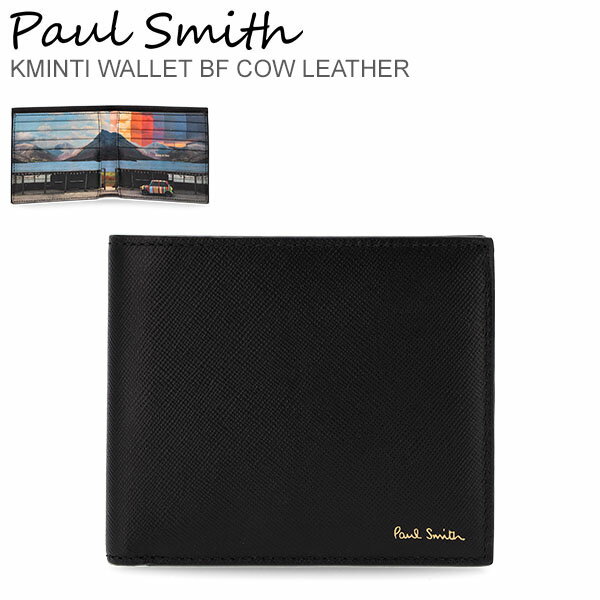 ポール・スミス 二つ折り財布（メンズ） ポールスミス PAUL SMITH 二つ折り財布 財布 メンズ ブラック KMINTI 4832 Men Wallet Billfold Black ミニクーパー ファッション シンプル